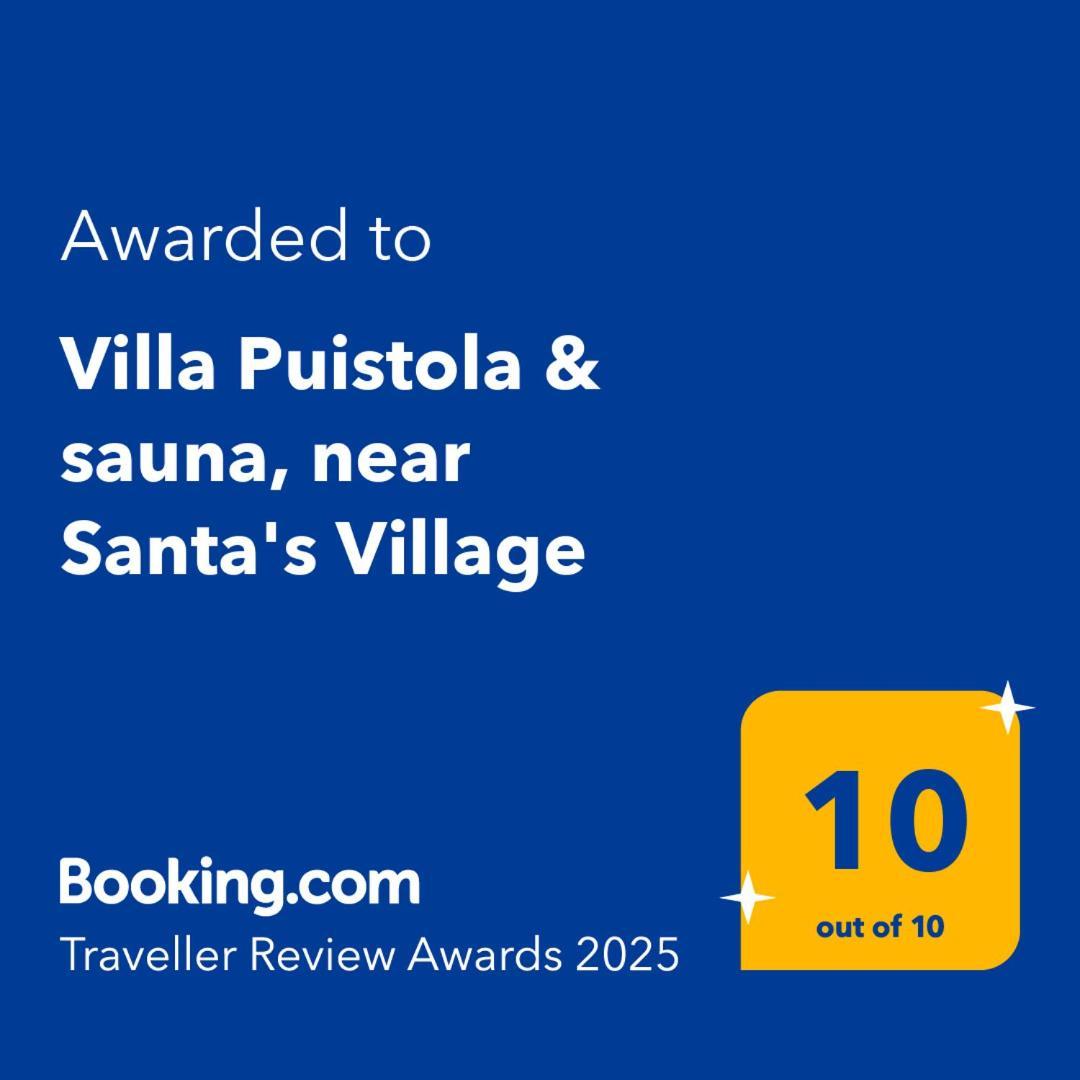 Villa Puistola & Sauna, Near Santa'S Village Rovaniemi Eksteriør billede